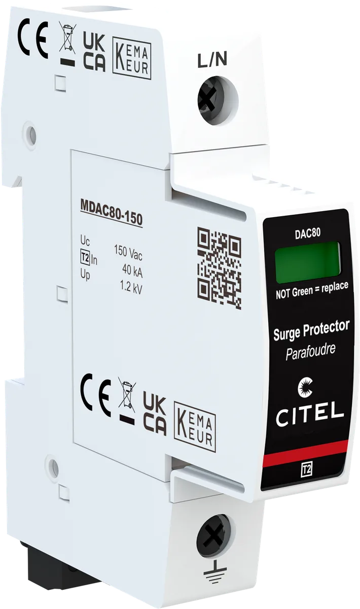 Устройство защиты от импульсных перенапряжений Citel DAC80S-10-150 (821210121), тип 2, Imax 80 кА