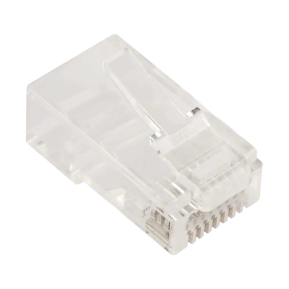 Коннектор LANMASTER RJ-45 тип EZ, 8P8C, UTP, Cat.5e, универсальный, покрытие 50 микрон, 100 шт.
