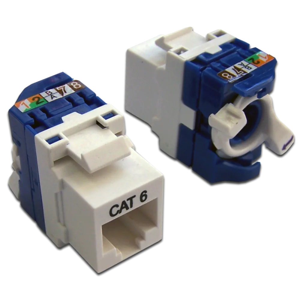 Модуль LANMASTER Keystone Tooless, RJ-45, кат.6, UTP, 180 градусов, белый