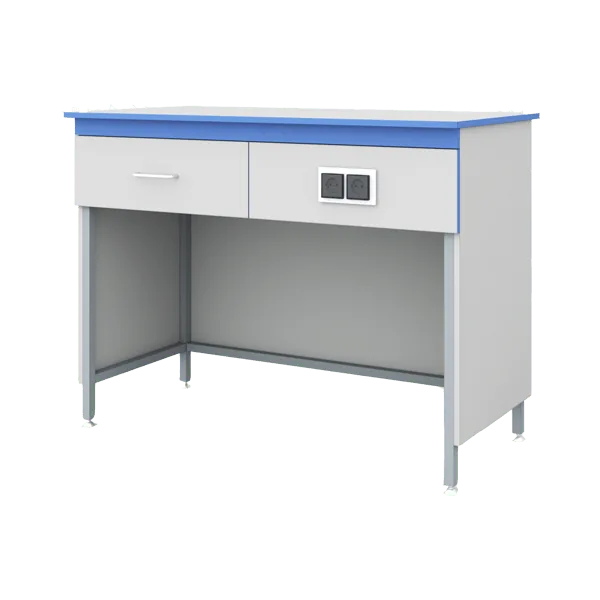 Стол лабораторный СТ.СЛЭ.120.60.90 электрифицированный серии "Стандарт" (HPL пластик 0.9 мм)