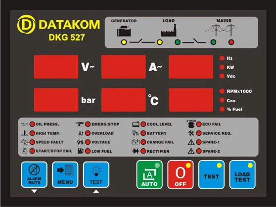 Автоматический блок контроля неисправности электросети DATAKOM DKG-527 с J1939